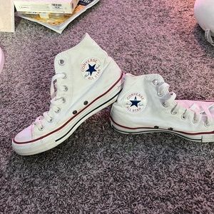white Converse high tops!